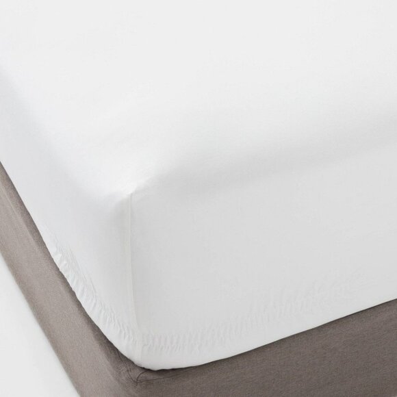 Threshold Queen 400 Thread Count Performance Fitted Sheet White - Picture 1 of 4